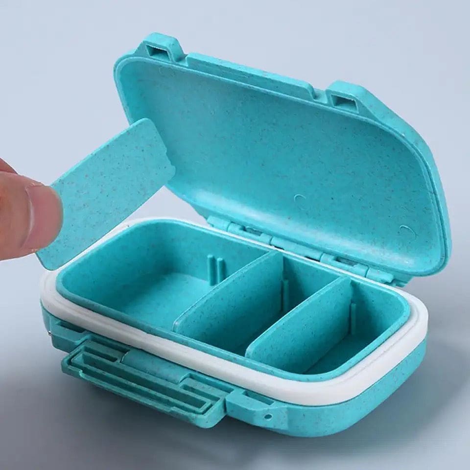 Mini Briefcase Pill Box, 3 Gird Pocket Pills Organizer, 7 Day Mini Weekly Medicine Box, Portable Tablet Medicine Dispenser, Handy Pill Box with 3 Removable Compartments, Portable Pill Box Supplement Box, Multipurpose Storage Case Mini Briefcase Pill Box, 3 Gird Pocket Pills Organizer, 7 Day Mini Weekly Medicine Box, Portable Tablet Medicine Dispenser, Handy Pill Box with 3 Removable Compartments, Portable Pill Box Supplement Box, Multipurpose Storage Case